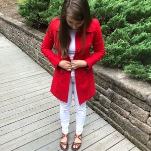 Red Peacoat from Nordstrom